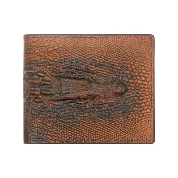 Dragon Skin Brown Wallet - RFID Blocking, Credit Card ID,‎ Bifold, GOT Gift - Picture 10 of 11